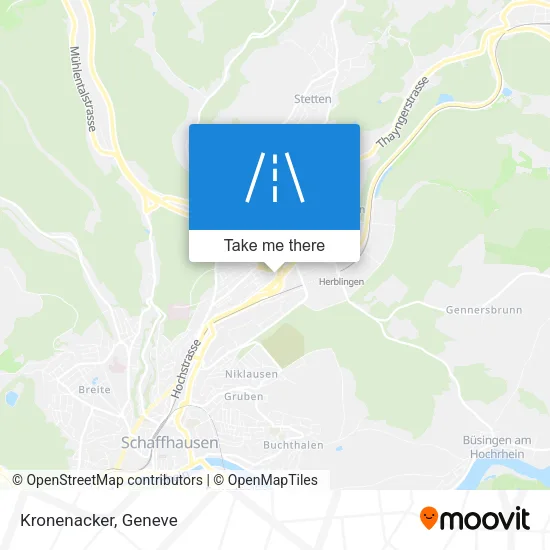 Kronenacker map