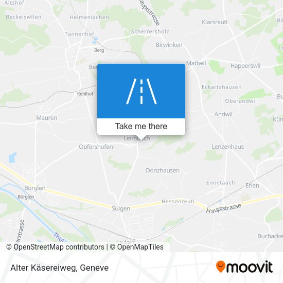 Alter Käsereiweg map