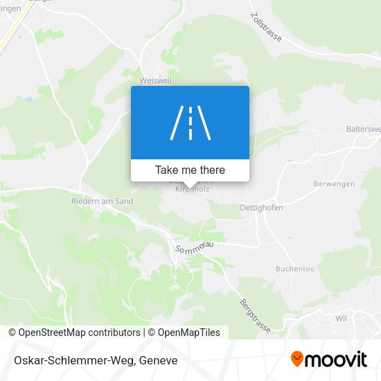 Oskar-Schlemmer-Weg map