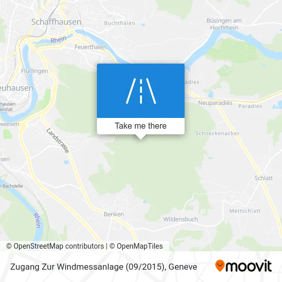 Zugang Zur Windmessanlage (09 / 2015) map