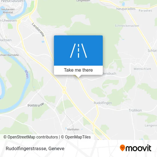 Rudolfingerstrasse map