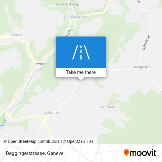 Beggingerstrasse map