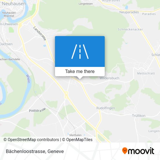 Bächenloostrasse map