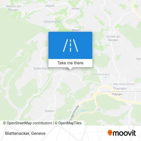 Blattenacker map