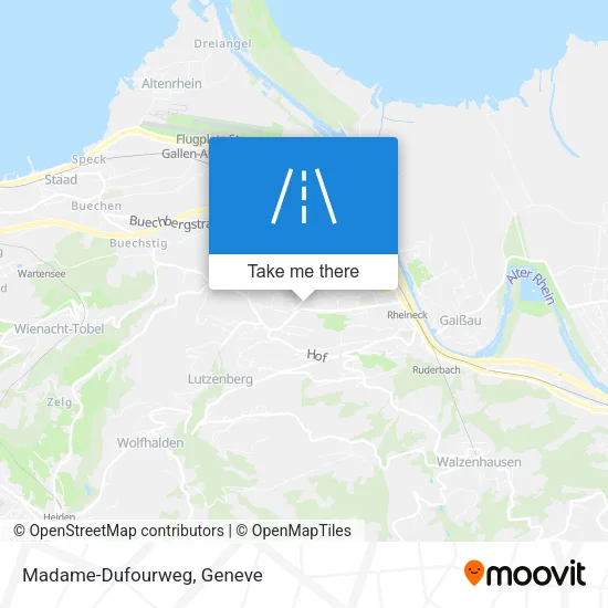 Madame-Dufourweg map