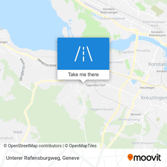 Unterer Rafensburgweg map