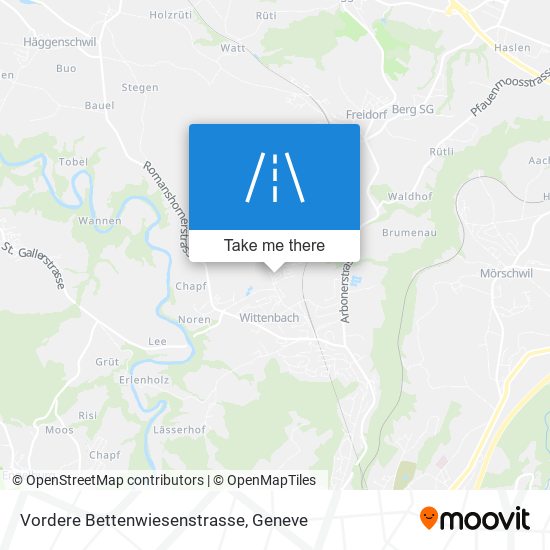 Vordere Bettenwiesenstrasse map