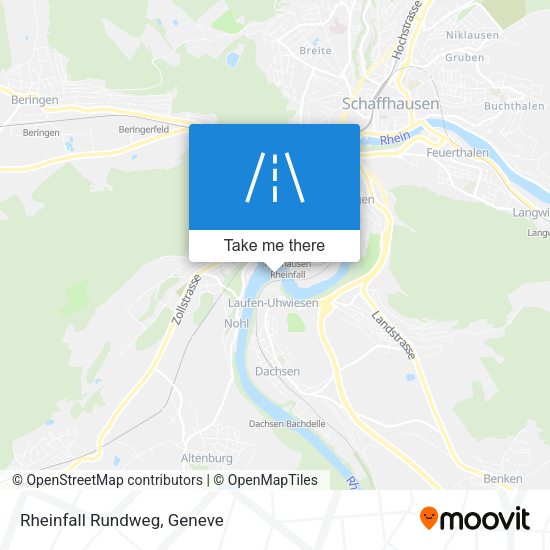 Rheinfall Rundweg map
