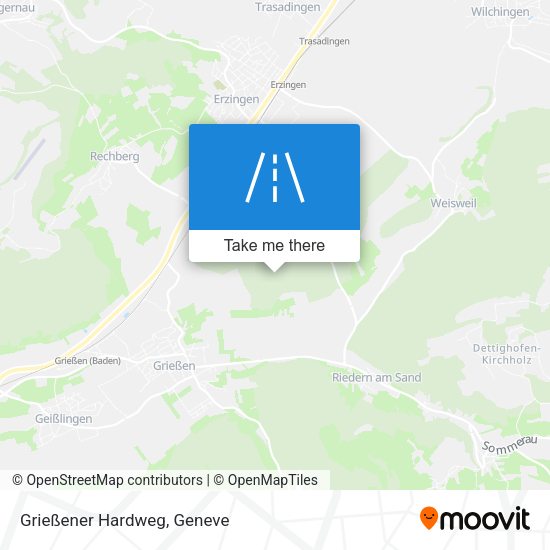 Grießener Hardweg map