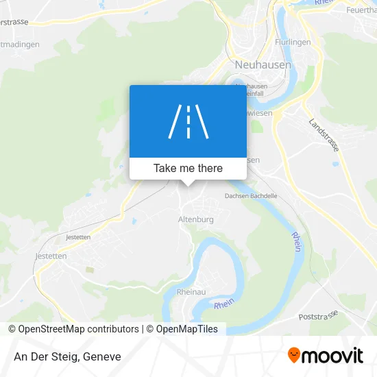 An Der Steig map