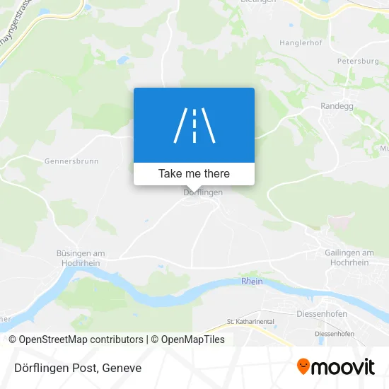 Dörflingen Post map