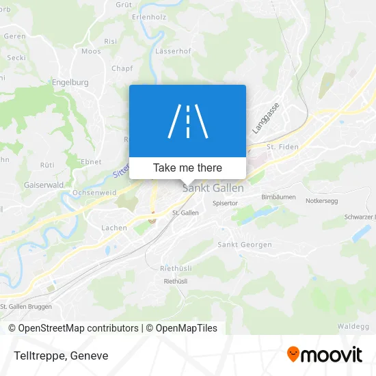 Telltreppe map