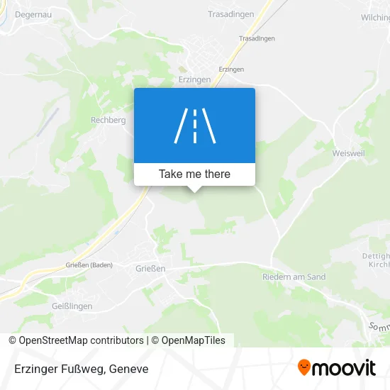 Erzinger Fußweg map