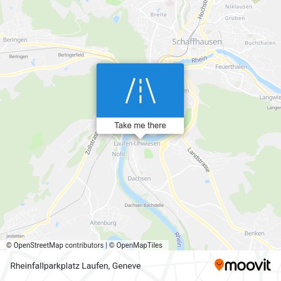 Rheinfallparkplatz Laufen map