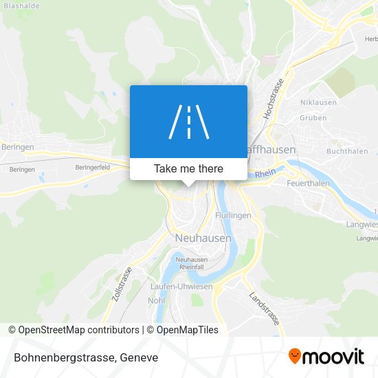 Bohnenbergstrasse map