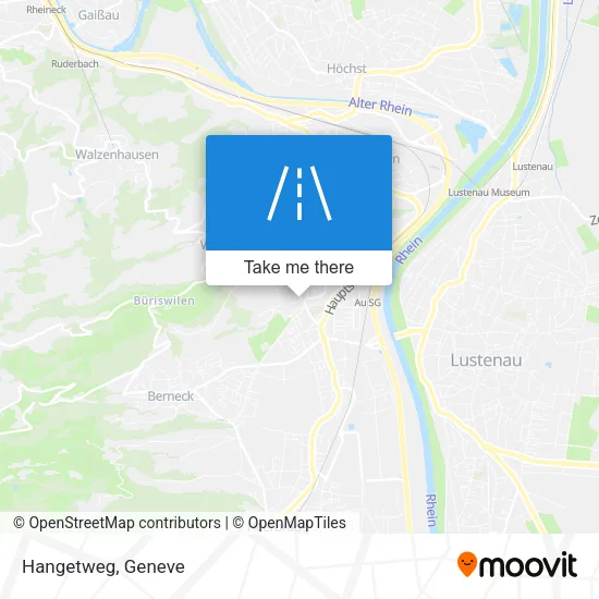 Hangetweg map