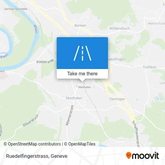 Ruedelfingerstrass map