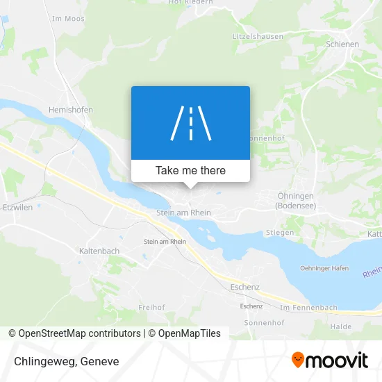 Chlingeweg map