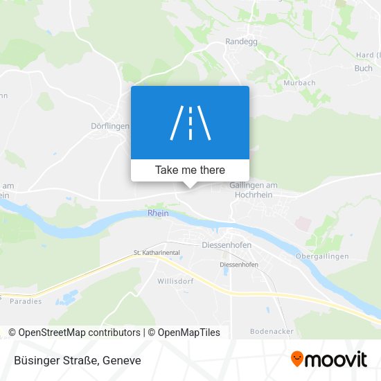 Büsinger Straße map