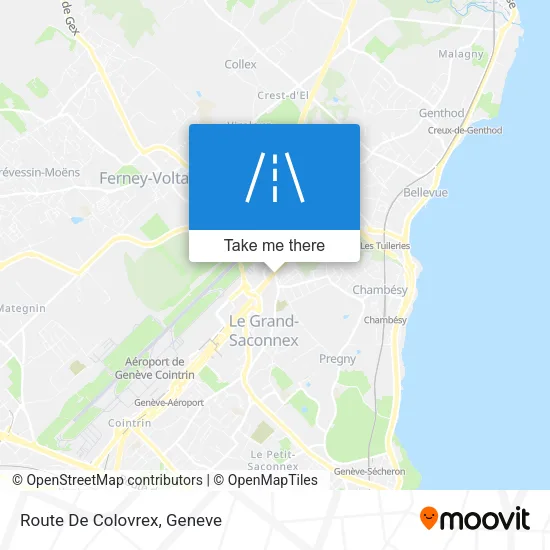 Route De Colovrex map