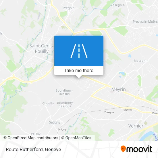 Route Rutherford map
