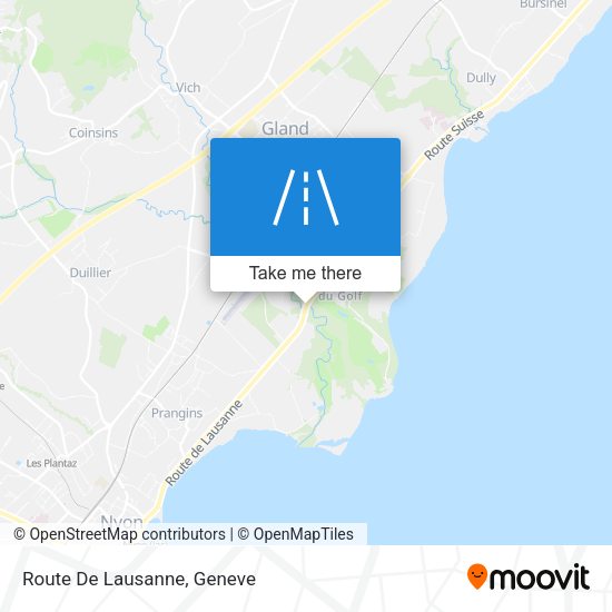 Route De Lausanne map