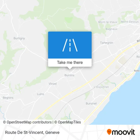 Route De St-Vincent map