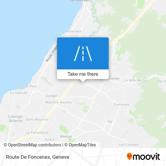 Route De Foncenex map