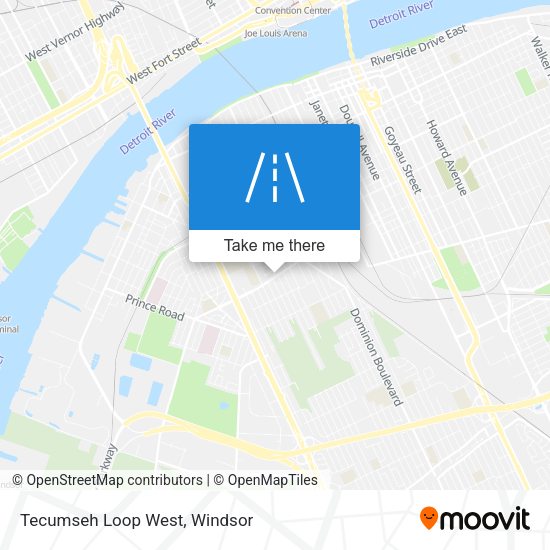 Tecumseh Loop West map