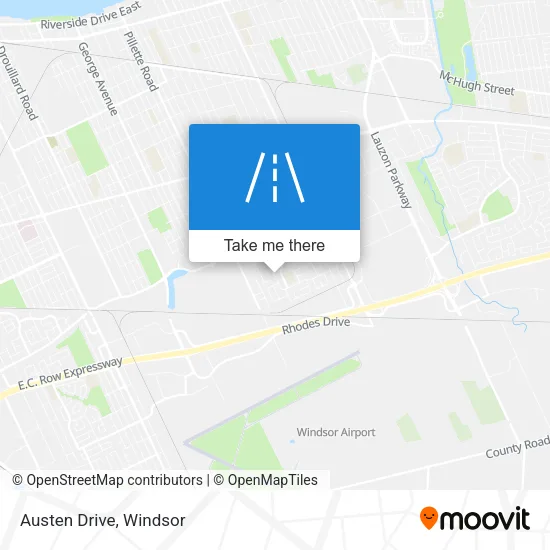 Austen Drive map