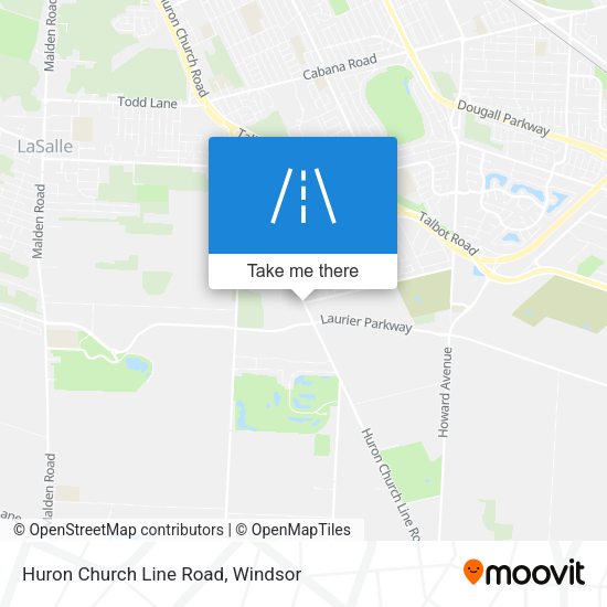 Huron Church Line Road map