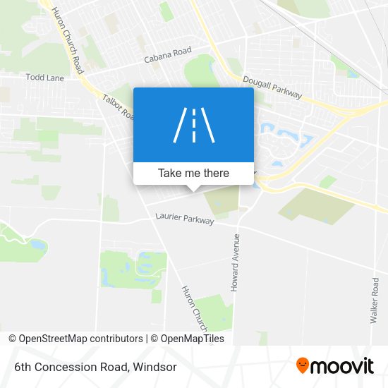 6th Concession Road map
