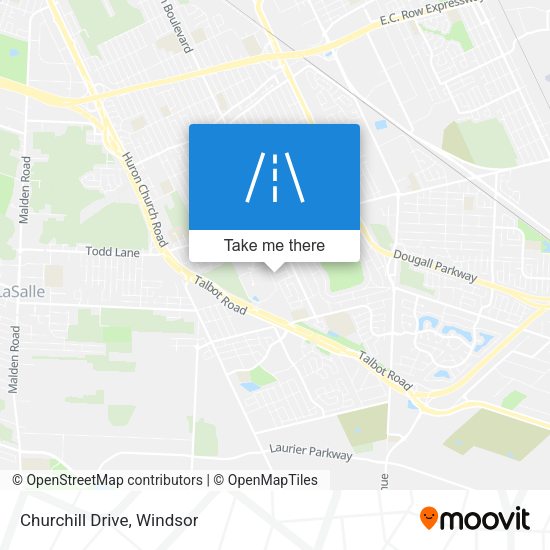 Churchill Drive map