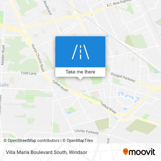 Villa Maria Boulevard South plan