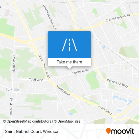 Saint Gabriel Court map