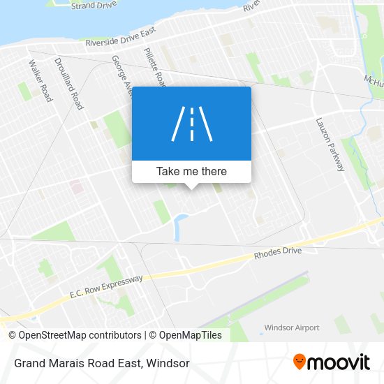 Grand Marais Road East map