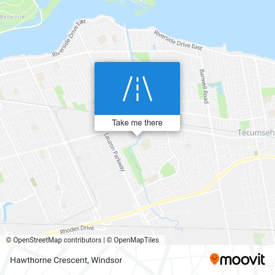 Hawthorne Crescent map