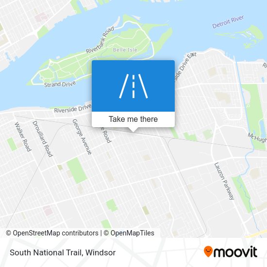 South National Trail map