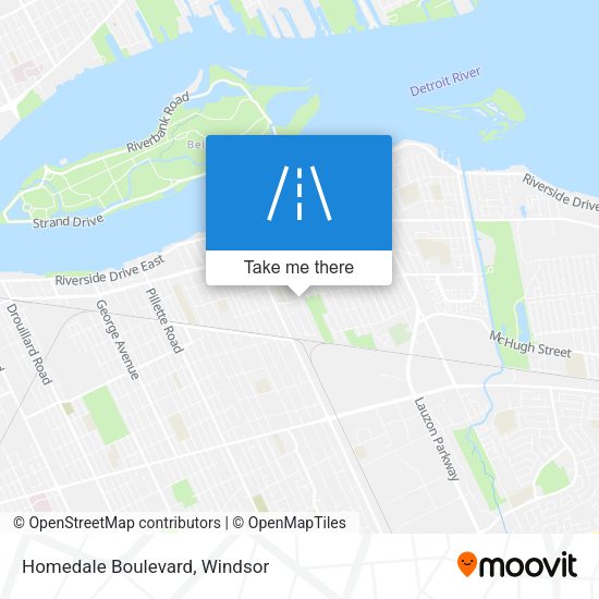 Homedale Boulevard map