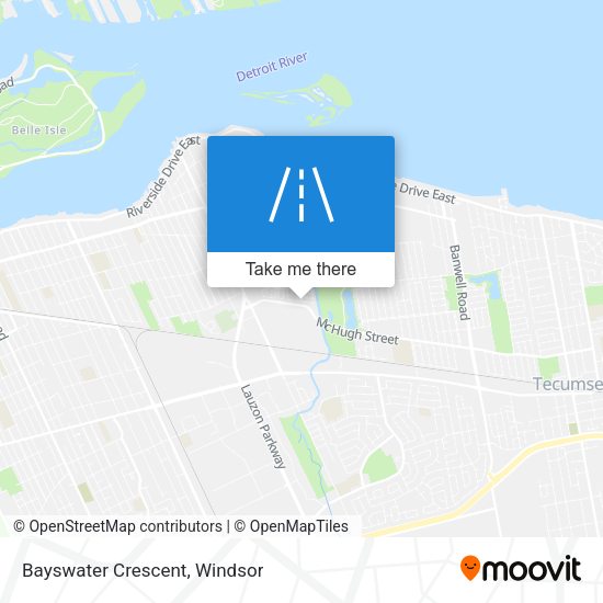 Bayswater Crescent map