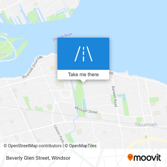 Beverly Glen Street map