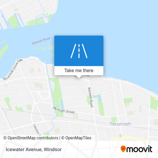 Icewater Avenue map