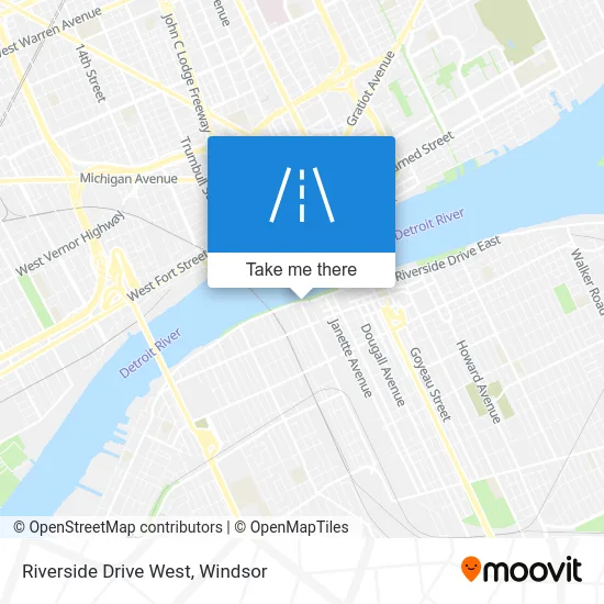 Riverside Drive West map