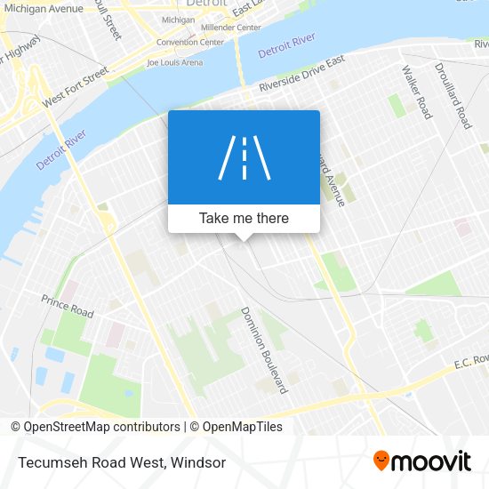 Tecumseh Road West map