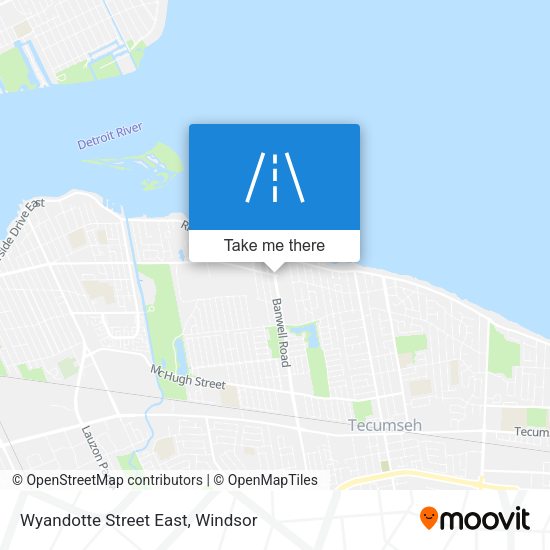 Wyandotte Street East map