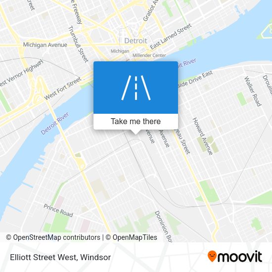 Elliott Street West map
