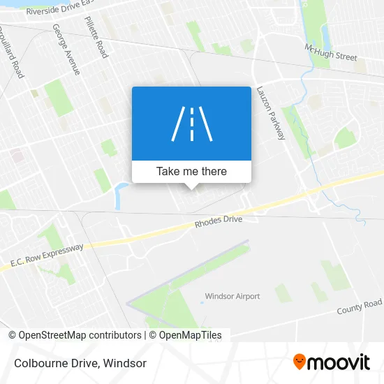 Colbourne Drive map