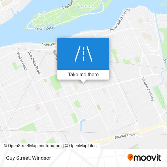 Guy Street map