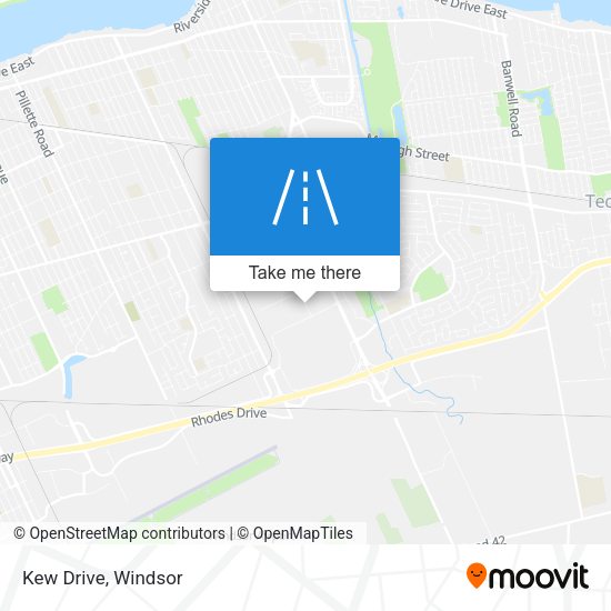 Kew Drive map