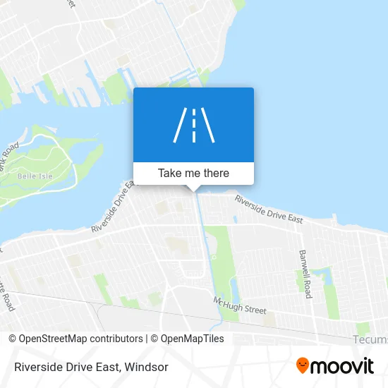 Riverside Drive East map